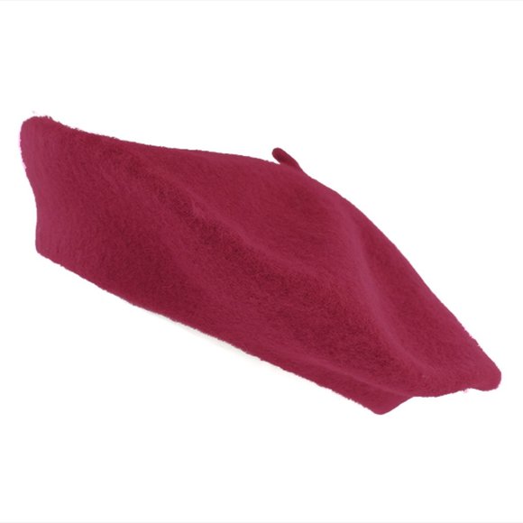 HATTER 100% Wool Beret cap burgundy - Picture 1 of 1